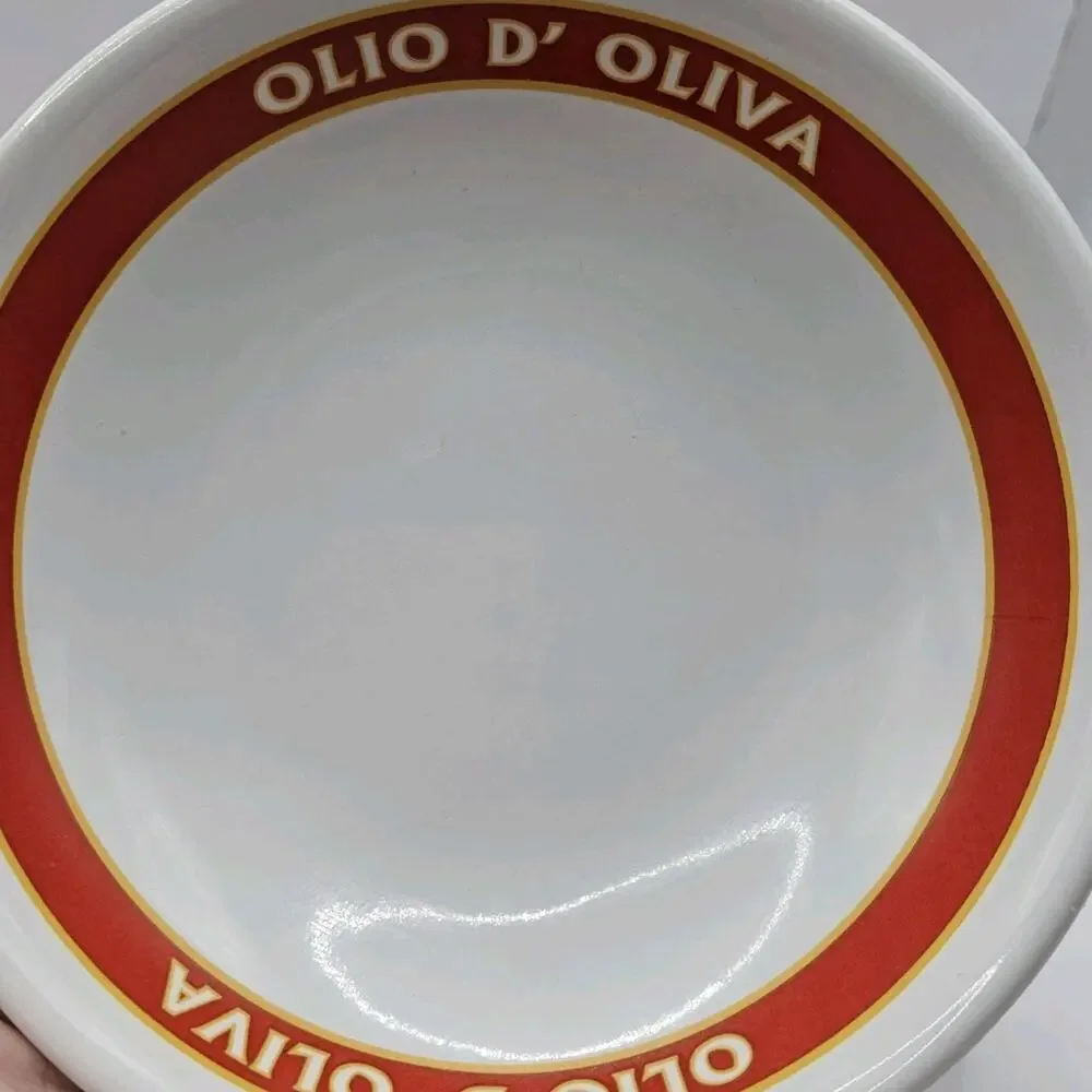 Pottery Barn Parmigiano & Olio D'Oliva Serving Dipping Bowls 4 Piece Set
